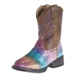 Roper Infant Glitter Rainbow Boot