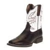 Youth Ariat Sorting Pen Marbled Mahogany Cowboy Boot