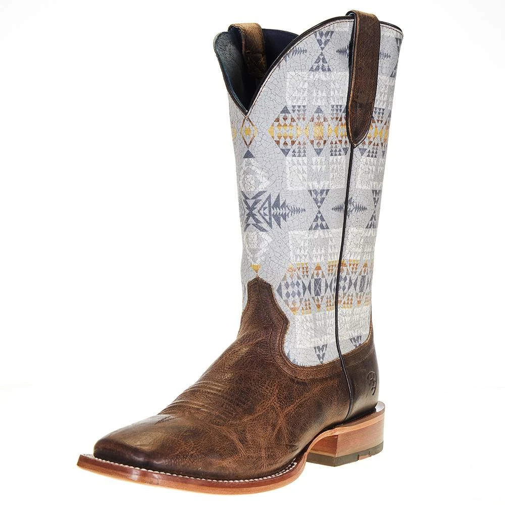 Ariat Men's Ariat Pendleton Circuit Noon Brown 13in. Arrowhead Top Square Toe Boot 1 Ariat Men's Ariat Pendleton Circuit Noon Brown 13in. Arrowhead Top Square Toe Boot