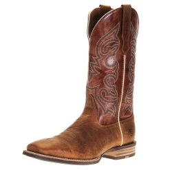 Ariat Men's Everlite Go Getter Sorrel Crunch 13in. Blush Red Top Square Toe Boot