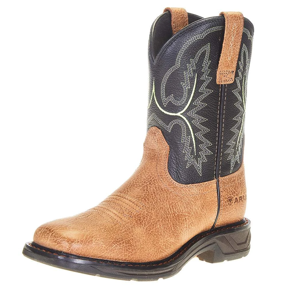 Ariat Youth Bark And Black Forest Workhog XT Cowboy Boot 1 Ariat Youth Bark And Black Forest Workhog XT Cowboy Boot