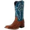 Tanner Mark Boots Men's Classic Matte Cognac Elephant 12in. Volcano Azul Top Boot