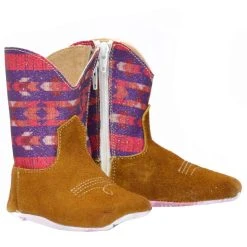Tin Haul Infants Tin Haul Brown/Pink Mini Princess Boot -Ariat Sales Store 1401601015012 03