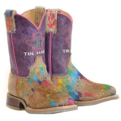 Tin Haul Footwear Kids Spotty Colorful Cattle Sole Cowgirl Boot -Ariat Sales Store 1401800770873 3