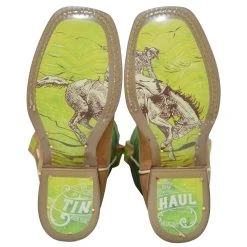 Tin Haul Footwear Kids Green Geo Bronc Cowboy Boot -Ariat Sales Store 1401801015007 3