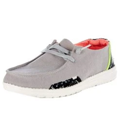 Heydude Womens Wendy Python Steel Grey Casual