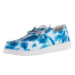 Heydude Women`s Hey Dude Wendy Blue Americana Tie Dye Casual