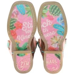 Tin Haul Footwear Youth Cactus Pink Cowgirl Boot -Ariat Sales Store 1411901015005 3