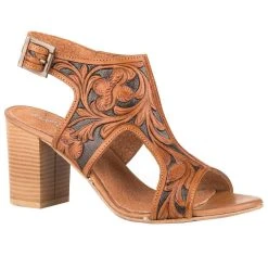 Roper Women's Mika II Tan Tooled Heel