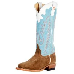 Anderson Bean Kids Coyote Sand Vamp Sky Blue Sensation Cowboy Boot