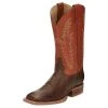 Justin Boots Men's Antique Brown Ostrich Cowboy Boot