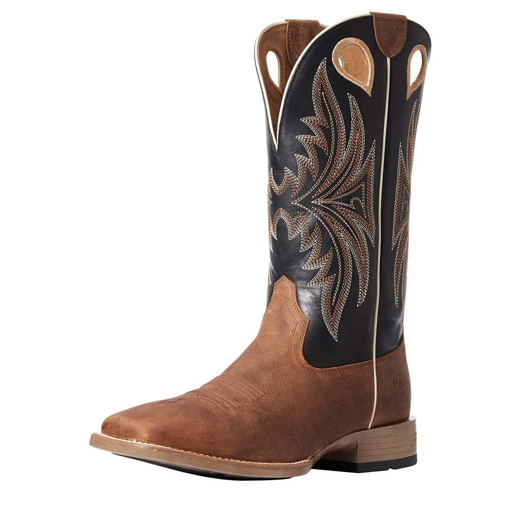 Ariat Men`s Ariat Granger Ultra Trail Tan 13` Sharp Black Top Square Toe Boot 1 Ariat Men`s Ariat Granger Ultra Trail Tan 13` Sharp Black Top Square Toe Boot
