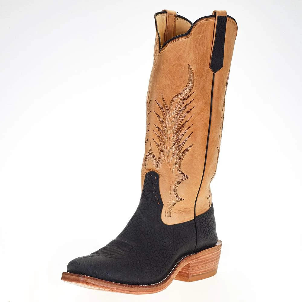 Rios Of Mercedes Men's Ride Ready Black Hungry Hippo 15in. Tan Wyoming Top Cutter Toe Boot 1 Rios Of Mercedes Men's Ride Ready Black Hungry Hippo 15in. Tan Wyoming Top Cutter Toe Boot