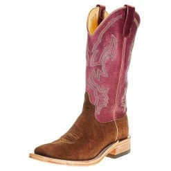 Anderson Bean Men's Ride Ready Tan Buffed Elephant 13in. Violet Navajo Bison Top Boot