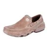 Roper Footwear Men's Roper Skipper Tan Suede Driving Moc Slip On