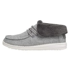 Heydude Womens Hey Dude Britt Herringbone Grey Casual