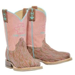 Tin Haul Footwear Kids Cactus Pink Cowgirl Boot