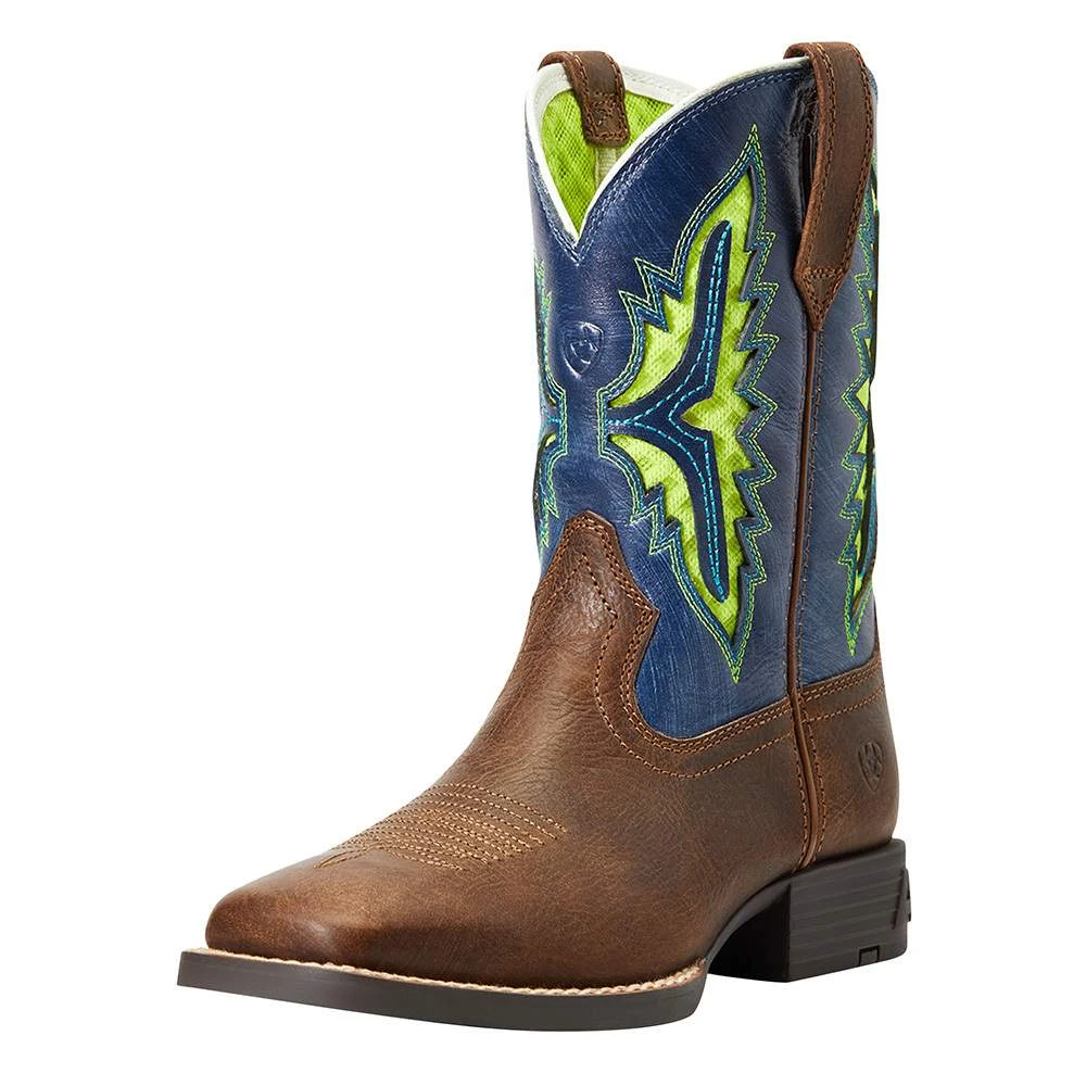 Ariat Youth Koel Venttek Rust And Daring Indigo Cowboy Boot 1 Ariat Youth Koel Venttek Rust And Daring Indigo Cowboy Boot