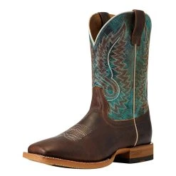 Ariat Men`s Cow Camp Better Brown 11in. Cool Blue Top Square Toe Cowboy Boots -Ariat Sales Store 146655 default l b67c86bb 60f7 4c65 ba02 ebf144ce69c8