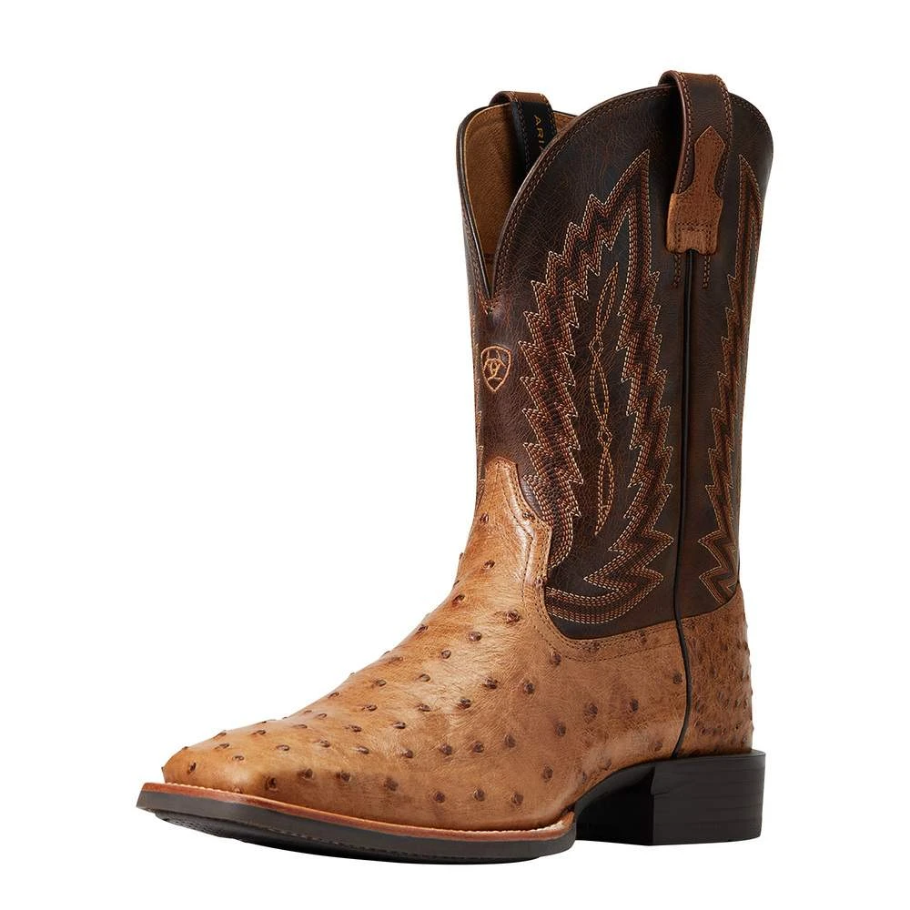 Ariat Men`s Quantum Primo Ranger FQ Ostrich 11` Beam Brown Top Square Toe Boots 1 Ariat Men`s Quantum Primo Ranger FQ Ostrich 11` Beam Brown Top Square Toe Boots