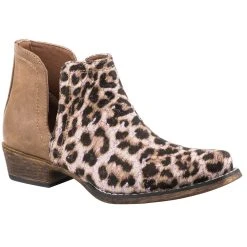Roper Footwear Childrens Roper Pink Leopard Glitter Ava Boot