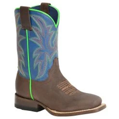 Roper Kids Roper Brown And Blue Top Cowboy Boot