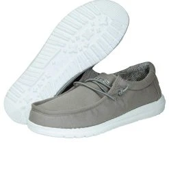 Heydude Kids Hey Dude Grey Wally Casual Shoe