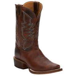 Justin Boots Men's Justin Bent Rail Performance Navigator Cognac Cowboy Boot