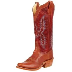 Rios Of Mercedes Men's Rios Of Mercedes Tan Bison 14in. Red Explosion Top Cutter Toe Boot