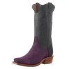 Rios Of Mercedes Men`s Violet Bison Buffamonte 13` Castle Rock TK Toe Cowboy Boot