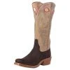 Rios Of Mercedes Men's Cafe Carpincho 15in. Ivory Mad Dog Top Cutter Toe Boot