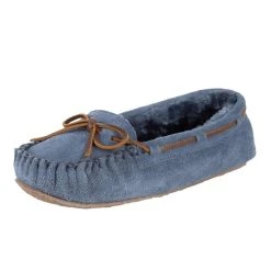 Minnetonka Women's Cally Vintage Blue Slipper