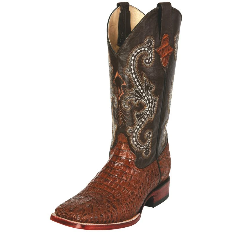 Ferrini Men's Sport Rust Caiman Print Cowboy Boots 6 Ferrini Men's Sport Rust Caiman Print Cowboy Boots - Image 6