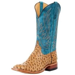 Horsepower Men`s Matte Orix Impostrich 13` Gunsmoke Lagoon Top Boot