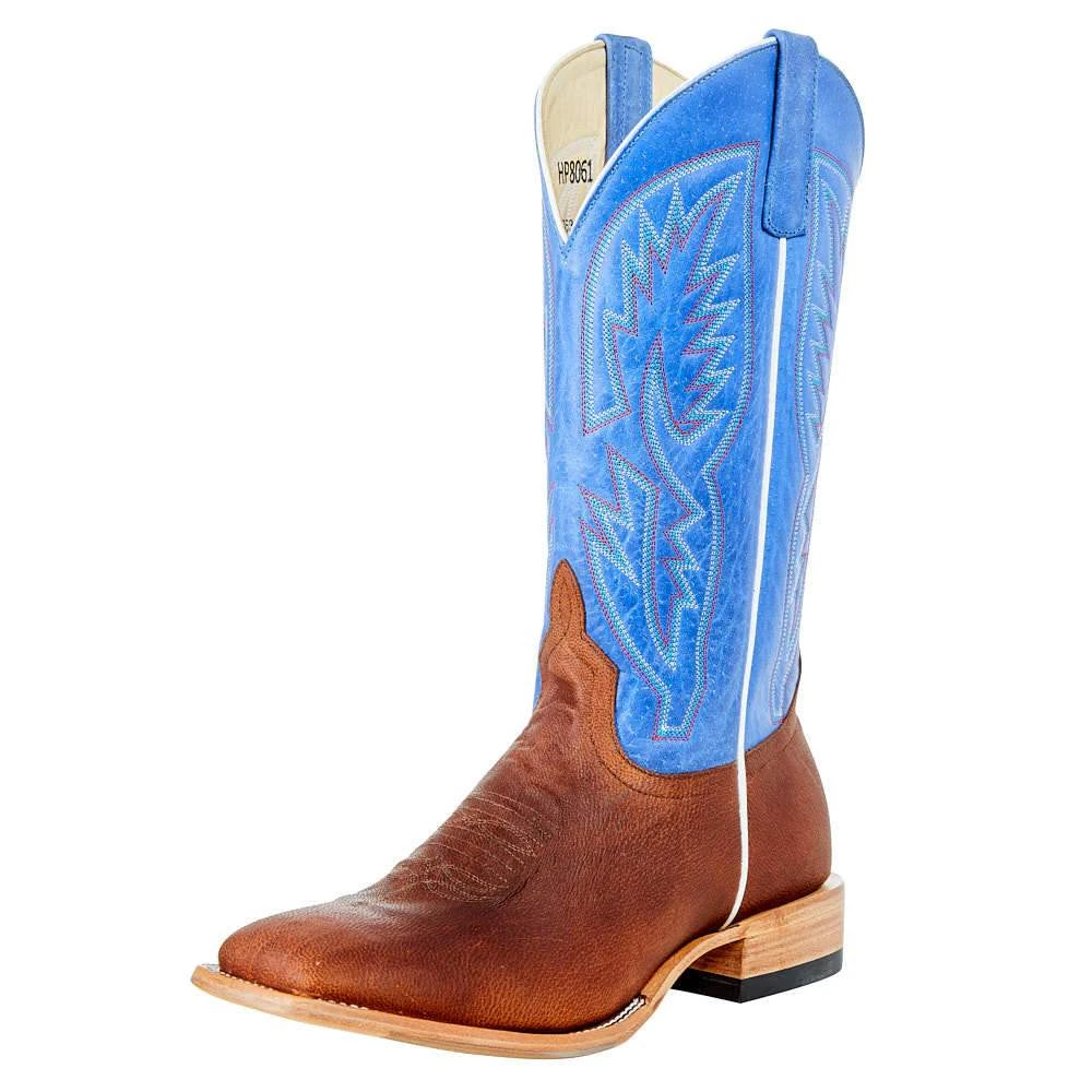 Horsepower Boots Men`s Horse Power Top Hand Red Tan Goat 13` Blue Top Boot 1 Horsepower Boots Men`s Horse Power Top Hand Red Tan Goat 13` Blue Top Boot