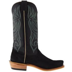 Fenoglio Boot Co Men`s Black Victoria Roughout 13` Black Glazed Goat Top Boot -Ariat Sales Store 15151311 05