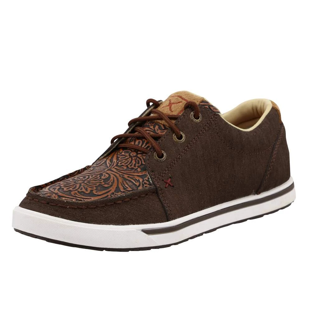 Twisted X Women`s Cocoa Tooled Brown Kicks Casuals 1 Twisted X Women`s Cocoa Tooled Brown Kicks Casuals