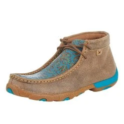 Twisted X Women`s Bomber Turquoise Chukka Driving Moc