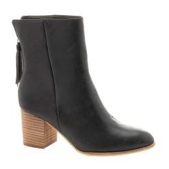Corkys Footwear Womens Boujee Black Smooth Bootie