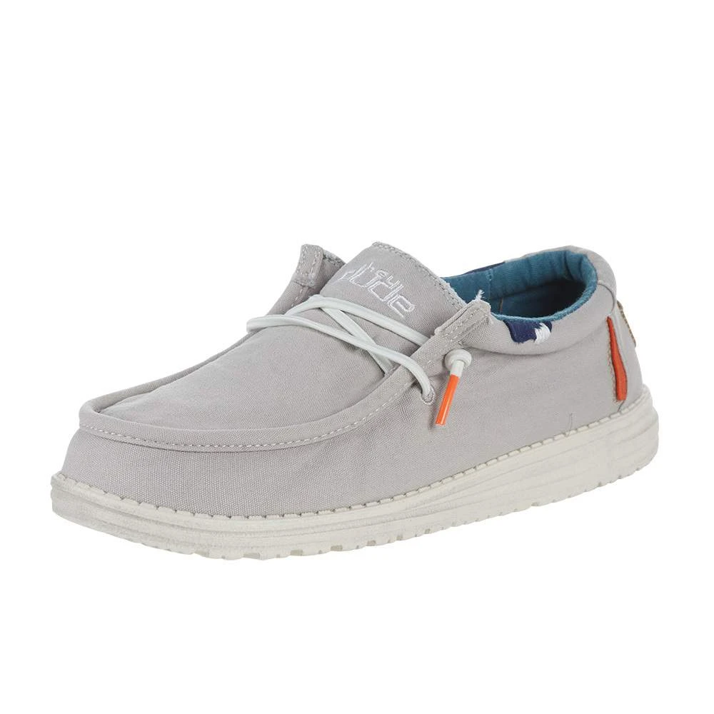 Heydude Men`s Hey Dude Wally Washed Smoke Grey 1 Heydude Men`s Hey Dude Wally Washed Smoke Grey