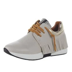 Shu Shop Ladies Bone Pepa Fringe Tennis Shoe