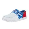 Heydude Men`s Hey Dude White Wally Tri Sox American Pride