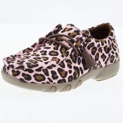 Roper Kids Chillin Pink Leopard Casual Shoe