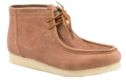 Roper Men`s Tan Tumbled Leather Chukka Lace Up Casual Shoe