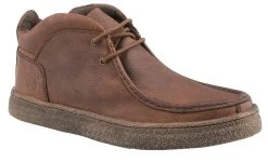 Roper Men`s Burnished Brown Leather Lace Up Casual Shoe