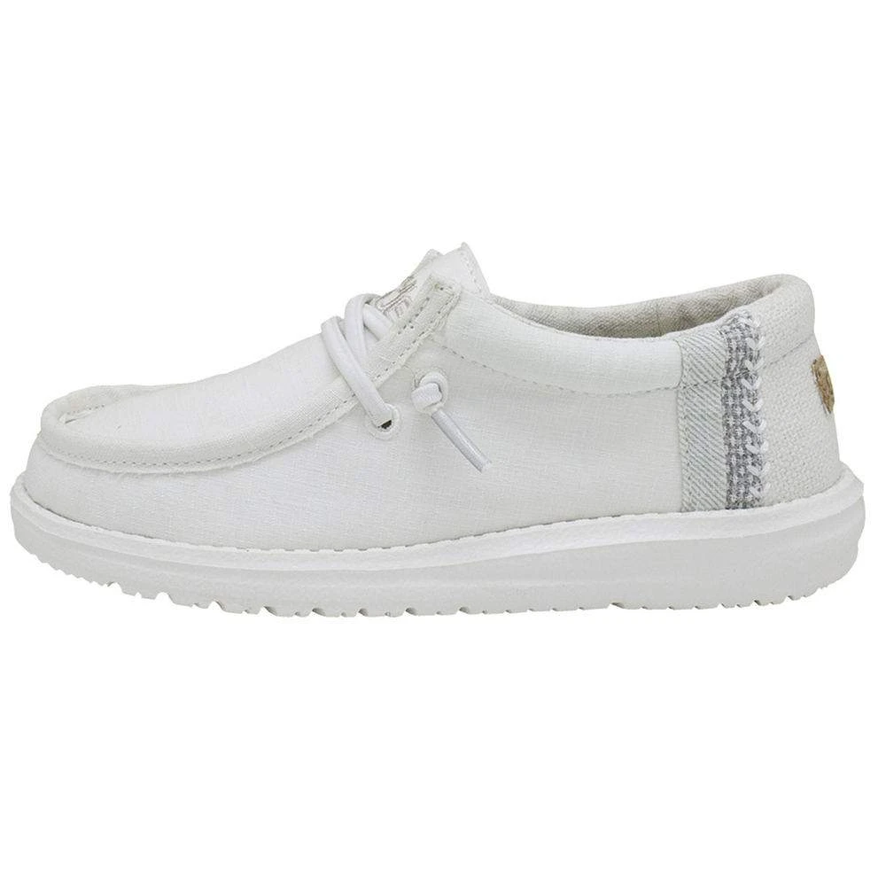 HeydudeHey Dude Youth Wally Natural White 1 HeydudeHey Dude Youth Wally Natural White