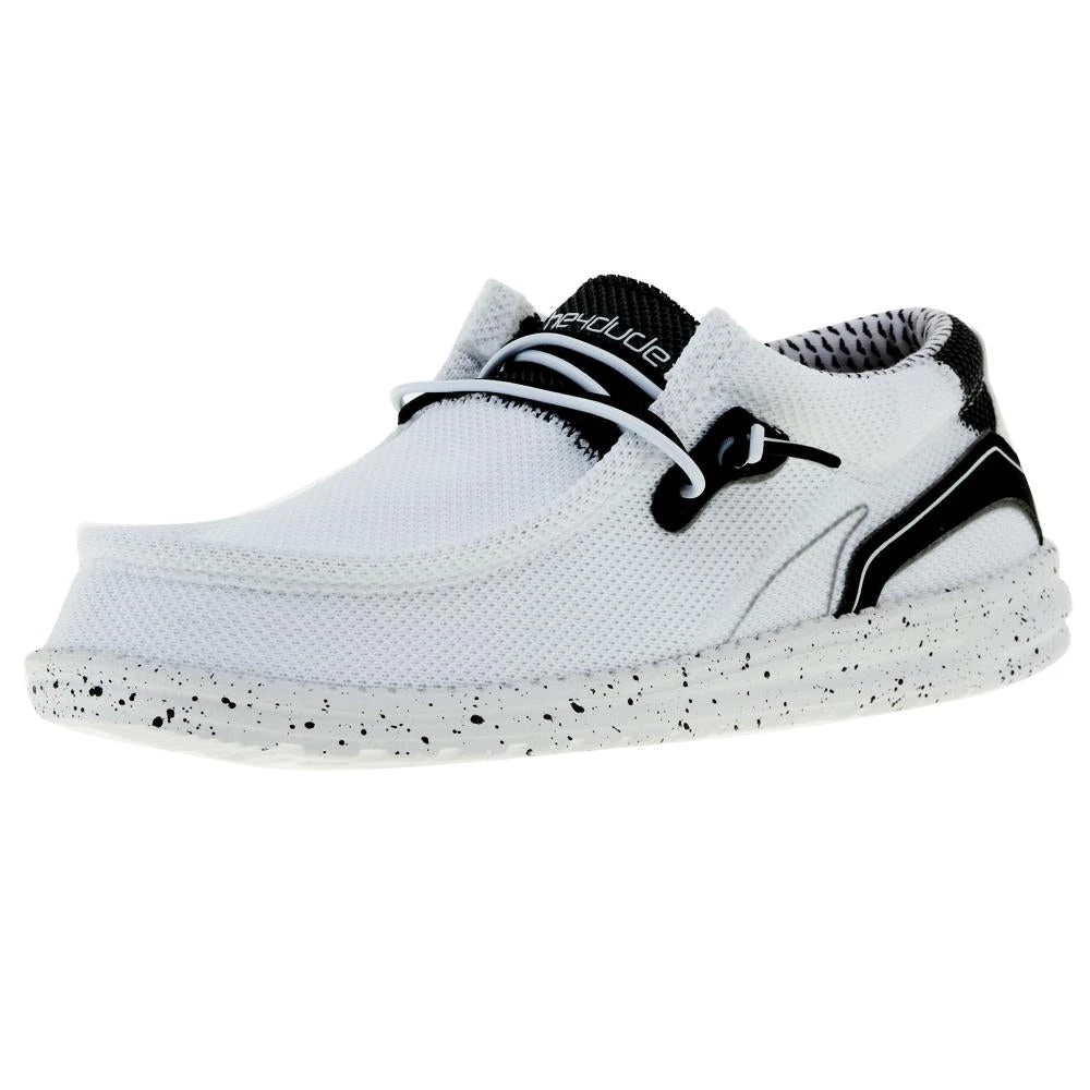 Heydude Men`s Hey Dude Wally Hawk White Black 1 Heydude Men`s Hey Dude Wally Hawk White Black