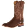 Horsepower Men`s Distressed Bison 10in. Tan Maverick Top Cowboy Boot