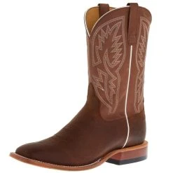 Horsepower Men`s Distressed Bison 10in. Tan Maverick Top Cowboy Boot