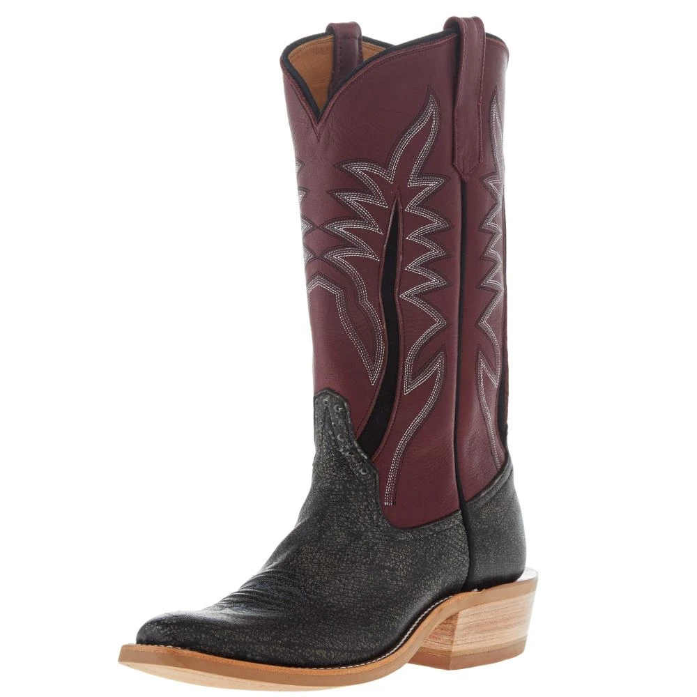 Rios Of Mercedes Men's Grey Cape Buffalo 13in Oxblood Waxy Kansas Top KS Toe Boot 1 Rios Of Mercedes Men's Grey Cape Buffalo 13in Oxblood Waxy Kansas Top KS Toe Boot